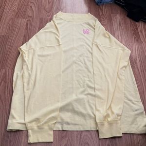 PINK yellow love turtleneck